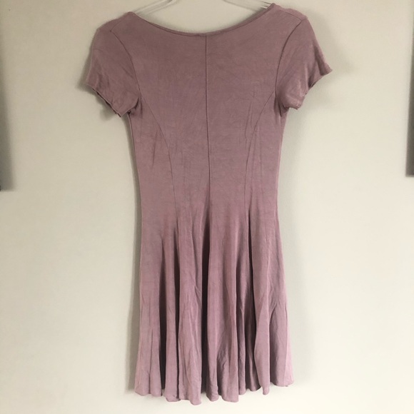 2/$25 NWOT F21 Brown Flare T-shirt Dress V-neck - Picture 3 of 5